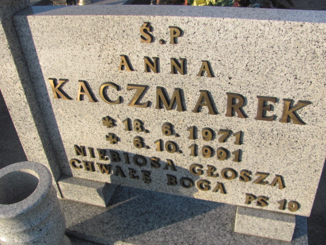 Anna Maria Kaczmarek 1907 Drawsko - Grobonet - Wyszukiwarka osób pochowanych