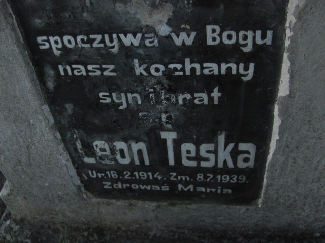 Leon Teska 1913 Drawsko - Grobonet - Wyszukiwarka osób pochowanych
