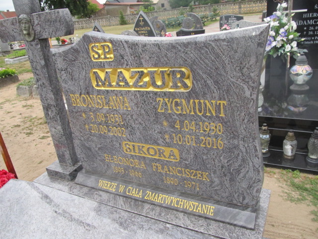 Eleonora Sikora 1893 Drawsko - Grobonet - Wyszukiwarka osób pochowanych