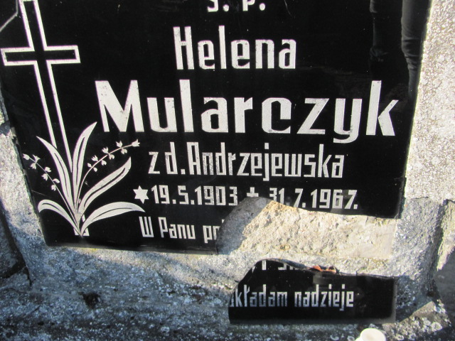 Helena Mularczyk 1903 Drawsko - Grobonet - Wyszukiwarka osób pochowanych