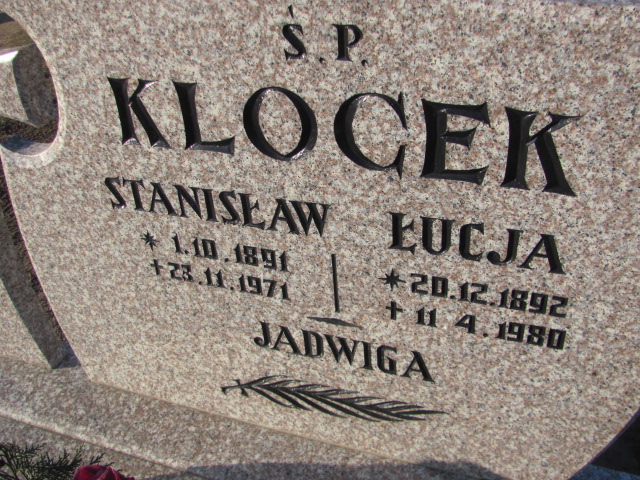 Łucja Anna Klocek 1892 Drawsko - Grobonet - Wyszukiwarka osób pochowanych