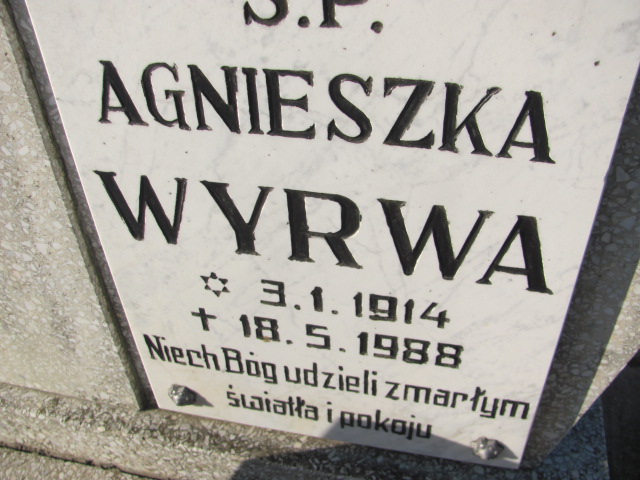 Agnieszka Wyrwa 1914 Drawsko - Grobonet - Wyszukiwarka osób pochowanych