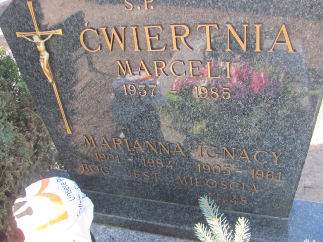Marceli Antoni Ćwiertnia 1937 Drawsko - Grobonet - Wyszukiwarka osób pochowanych