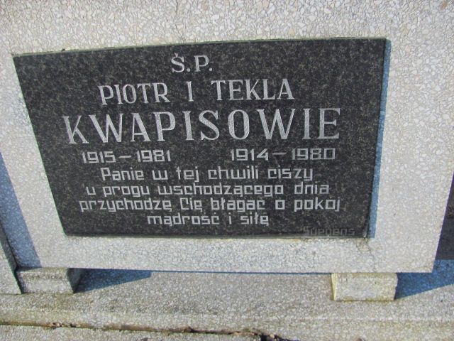 Grób Tekla Kwapis