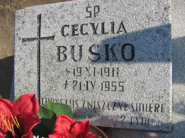 Cecylia Buśko 1919 Drawsko - Grobonet - Wyszukiwarka osób pochowanych