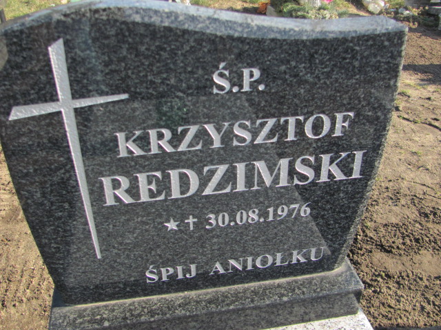 Krzysztof Redzimski 1976 Drawsko - Grobonet - Wyszukiwarka osób pochowanych
