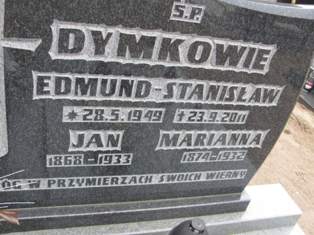 Jan Dymek 1928 Drawsko - Grobonet - Wyszukiwarka osób pochowanych