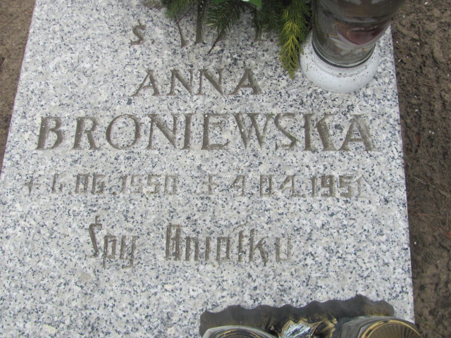 Anna Broniewska 1886 Drawsko - Grobonet - Wyszukiwarka osób pochowanych